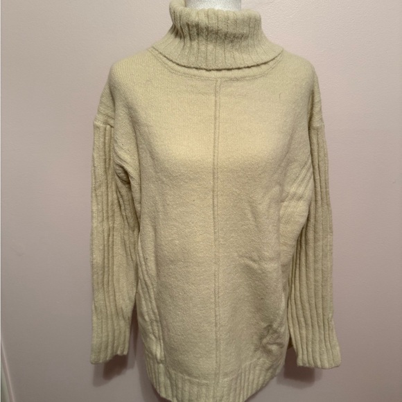 All in Favor Sweaters - All in Favor Light Beige Turtleneck Sweater